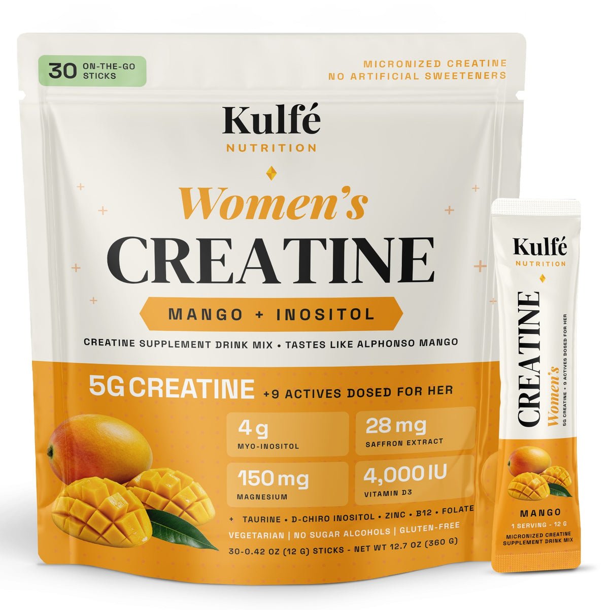 Womens Creatine Stick Packs 30 Servings
