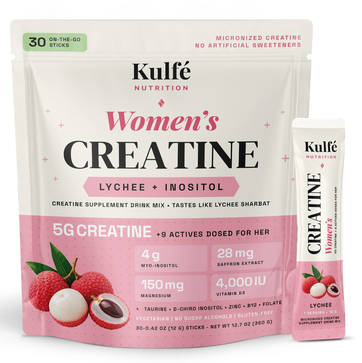Womens Creatine Stick Packs 30 Servings