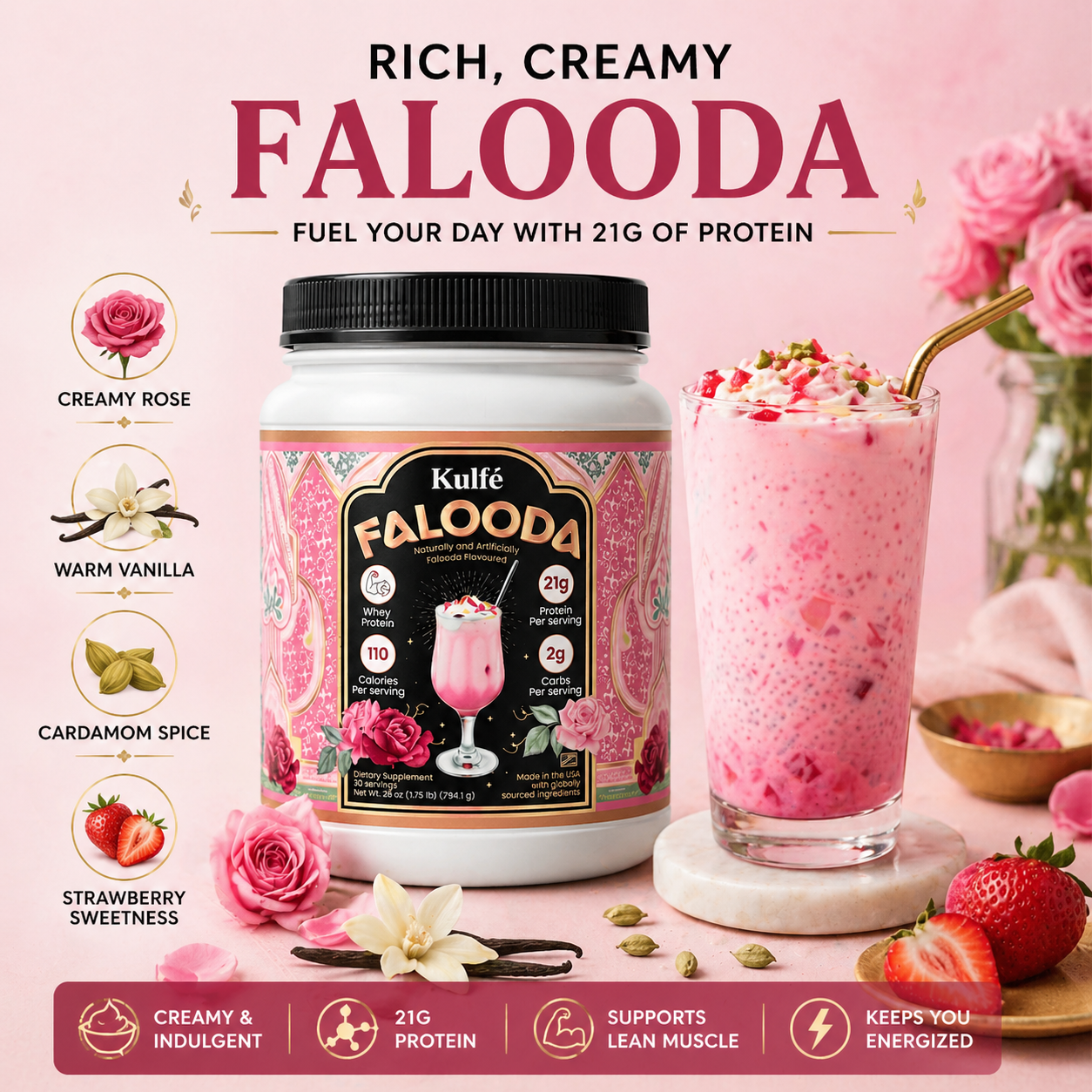Falooda Whey Protein Powder